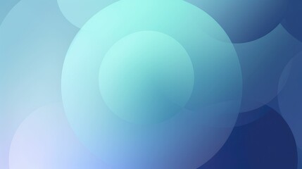 Circle design with serene blue tones gradient