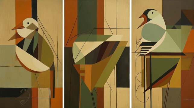 Simplistic industrial art