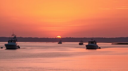 Fototapeta premium Gradient of light pinks, oranges, and golds