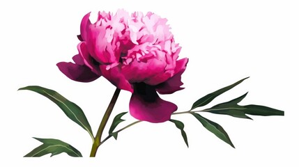 Bold minimalist botanical illustration