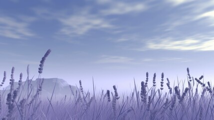 Pale blue sky with hints of orange during sunrise