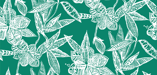 tropical leaves pattern perfect for decoration and textiles