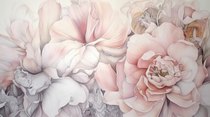 Soft Petals: Gentle, soft drawings of petals