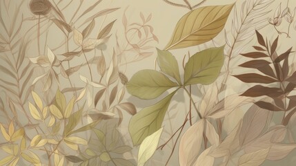Soft and Gentle Botanical Drawing of a Plant