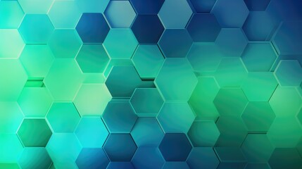 Abstract wallpaper of hexagonal shapes in gradient shades