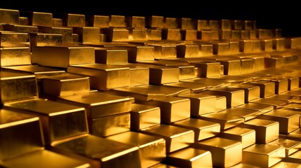 Shimmering Gold Bricks