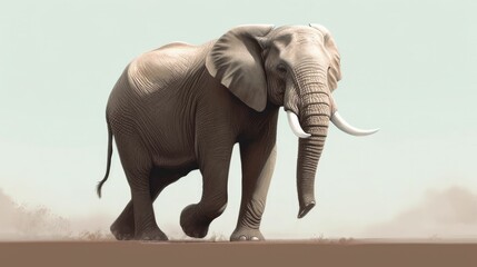 Bold and understated elephant rendering