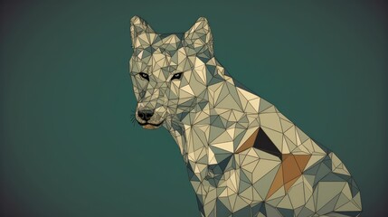 Geometric wallpaper with simplistic linear lines