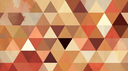 Warm triangles with muted palette