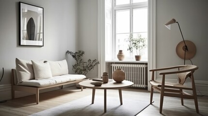 Scandinavian design with natural forms and neutral colors