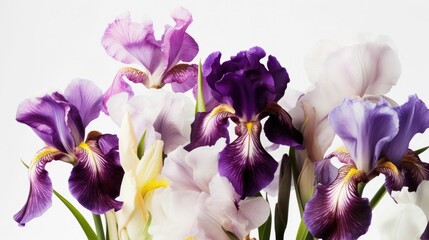 Bold Flower Study: Vibrant Purple Iris