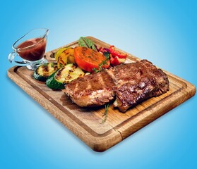 Grill roast tasty meat dish