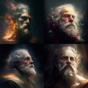 AI generated image of God