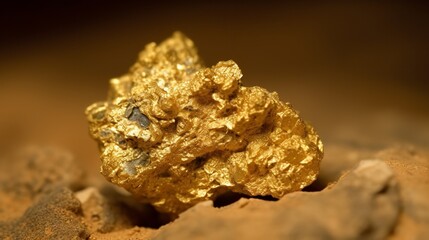 Obraz premium Glistening Gold Nuggets