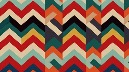 Angled and colorful geometric pattern wallpaper