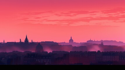 Fototapeta premium Gradient wallpaper of soft pinks, oranges, and purples