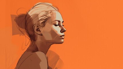 Minimalist wallpaper of sporadic lines with warm tones