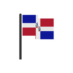 Dominican Republic flags icon set, Dominican Republic independence day icon set vector sign symbol