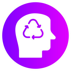 think green gradient icon