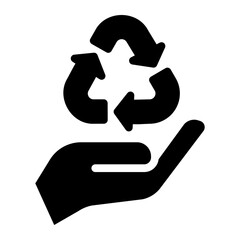 recycle glyph icon