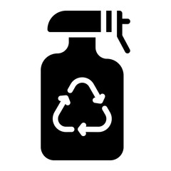 spray bottle glyph icon
