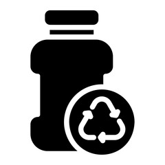 recycling glyph icon