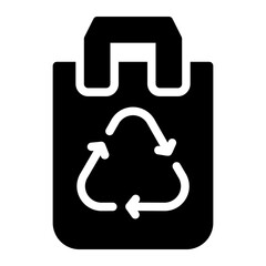 shopping bag glyph icon