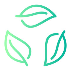 leaves gradient icon