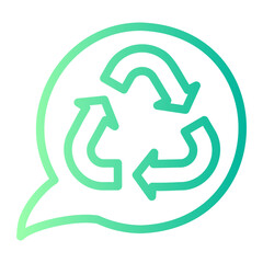 message gradient icon