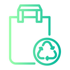 recycle gradient icon