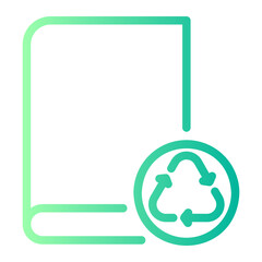 recycling gradient icon