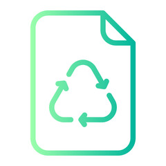 recycled paper gradient icon
