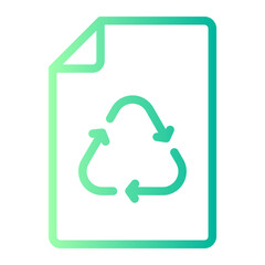 recycled paper gradient icon