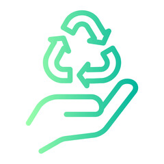 recycle gradient icon