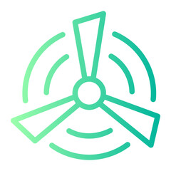 recycling gradient icon