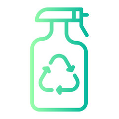 spray bottle gradient icon