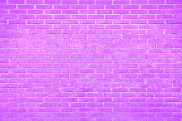 Fototapeta na wymiar Texture of bright violet brick wall as background