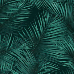 Nature tropical leaves pattern design line, arts. Hand drawn outline design for fabric , print, cover, banner and invitation . Generative ai.