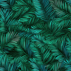 Naklejka na ściany i meble Nature tropical leaves pattern design line, arts. Hand drawn outline design for fabric , print, cover, banner and invitation . Generative ai.