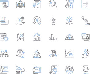 Green Energy line icons collection. Sustainability, Renewable, Clean, Eco-friendly, Solar, Wind, Biofuel vector and linear illustration. Geothermal,Hydroelectric,Biomass outline signs set