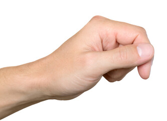 Male Hand Isolated
