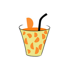 orange juice in a glass