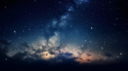 Fototapeta na wymiar Stars, nebulas, and galaxies in the night sky