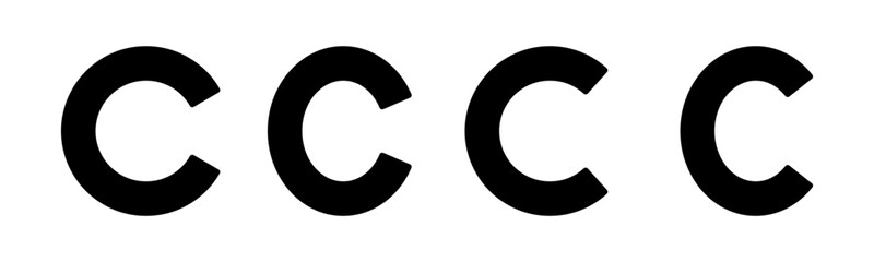 Copyright icon vector illustration. copyright sign and symbol