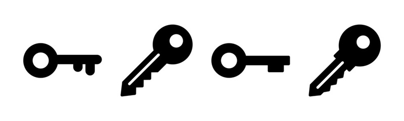 Key icon vector illustration. Key sign and symbol.