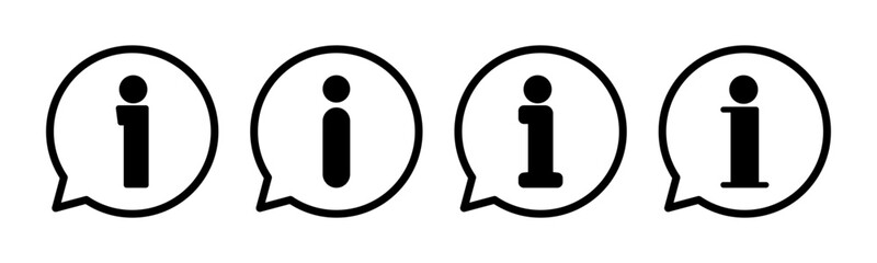 Info sign icon vector illustration. about us sign and symbol. Faq icon