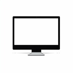 desktop pc with blank screen