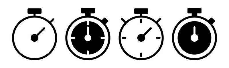 stopwatch icon vector illustration. Timer sign and symbol. Countdown icon. Period of time