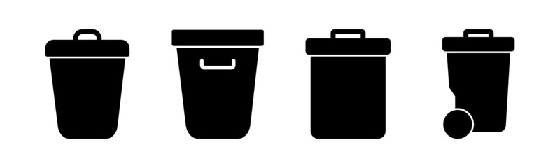 Trash icon vector illustration. trash can icon. delete sign and symbol.