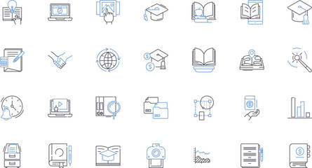 Environmental science line icons collection. Pollution, Conservation, Sustainability, Climate, Ecosystem, Renewable, Biodiversity vector and linear illustration. Habitat,Carbon,Deforestation outline